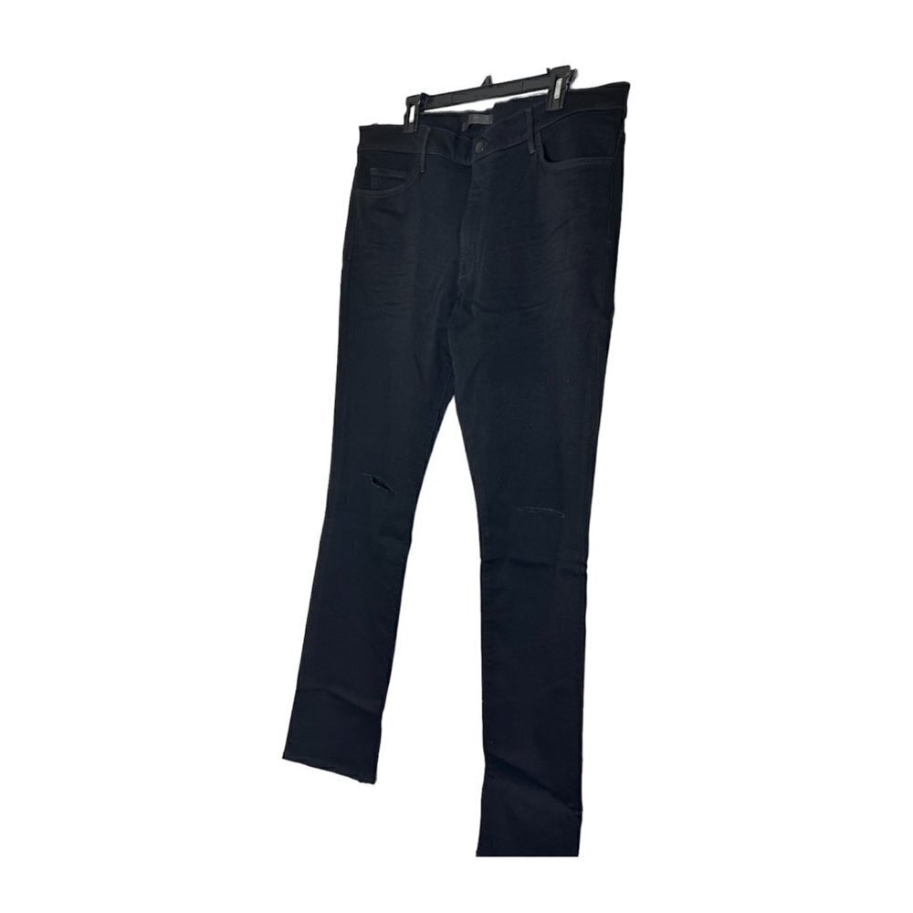 Joe's Jeans Mens Black Mid Rise The Dean Ripped Knees Taper Leg Jeans Sz 36 New - Picture 6 of 14